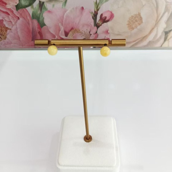 Golden Honey Round Jewel